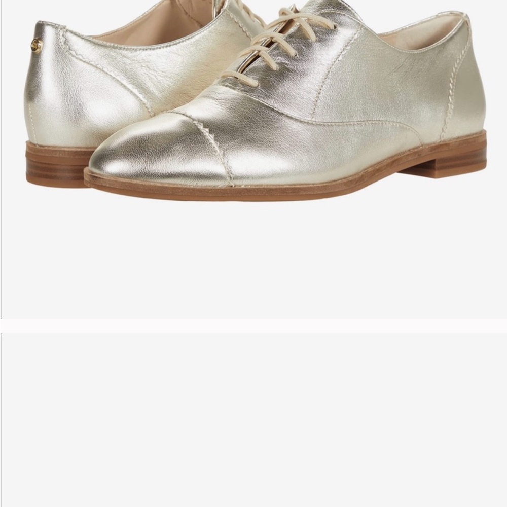 Cole Haan Metallic Silver Flats